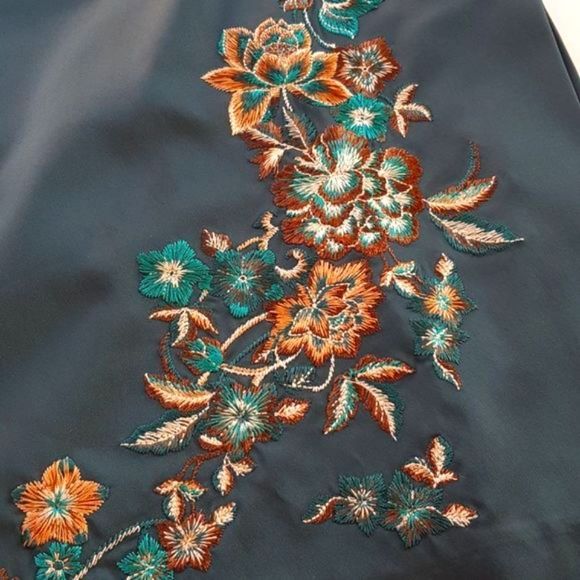 NEXT Tailored By. 🌻NWOT🌻 STUNNING Teal Embroidered SKIRT *UK Size 14 /Medium - Picture 12 of 14